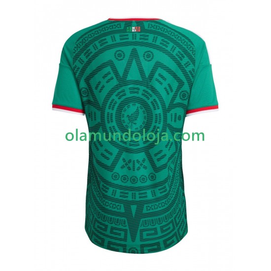 Camisola México Homem Equipamento Primeiro Copa do Mundo 2026 Manga Curta